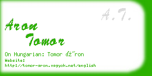 aron tomor business card